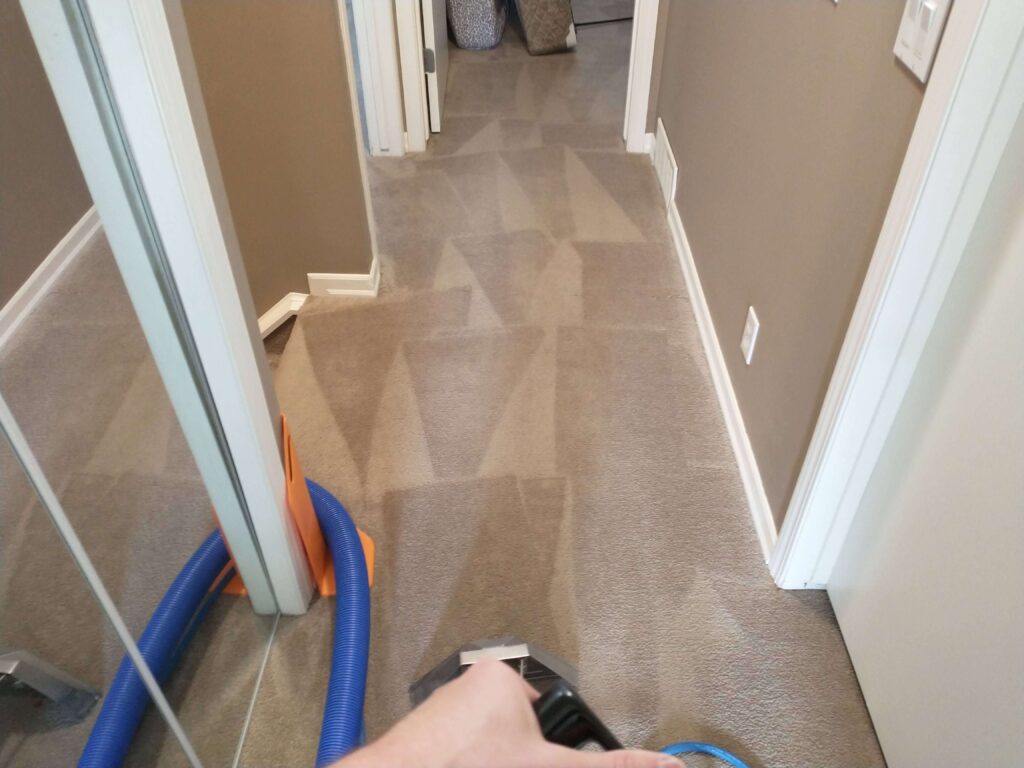 A cleaned hallway